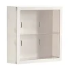 Vægmonteret Vitrineskab Blind Box Figurer Display Case Håndværksopbevaring Display Rack Støvtæt Dukkelegetøjsopbevaringsboks Hvid