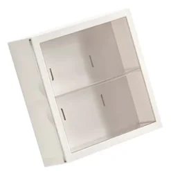 Vægmonteret Vitrineskab Blind Box Figurer Display Case Håndværksopbevaring Display Rack Støvtæt Dukkelegetøjsopbevaringsboks Hvid