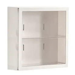 Vægmonteret vitrineskab Blind Box Figurer Display Case Håndværksopbevaring Display Rack Støvtæt Dukkelegetøjsopbevaringsboks White