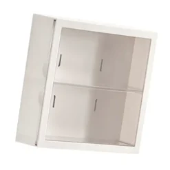 Vægmonteret vitrineskab Blind Box Figurer Display Case Håndværksopbevaring Display Rack Støvtæt Dukkelegetøjsopbevaringsboks White