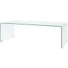 vidaXL Sofabord hærdet klart glas 100x48x33 cm