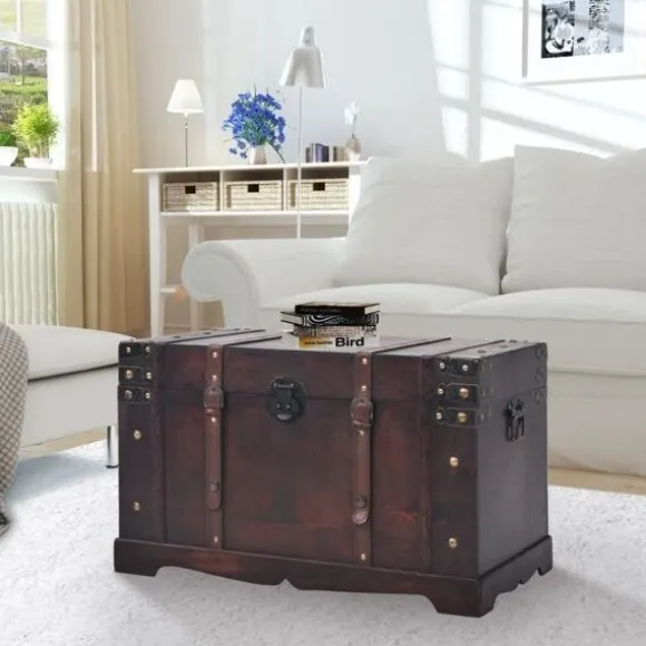 vidaXL Vintage kiste træ 66x38x40 cm brown