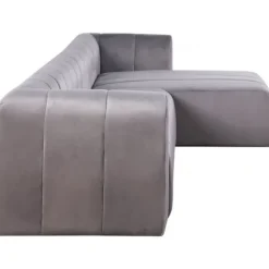 Vinkelsofa i velour 
