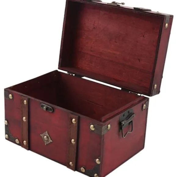 Vintage Kiste Træ Opbevaringsboks Antik Stil Stor Kiste Organizer