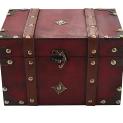 Vintage Kiste Træ Opbevaringsboks Antik Stil Stor Kiste Organizer