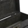 Vintage Opbevaringsboks Antik Stil Smykker Ornamenter Organizer Retro Skattekiste (6702ADH Grå Foldelås)
