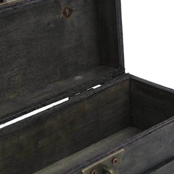 Vintage Opbevaringsboks Antik Stil Smykker Ornamenter Organizer Retro Skattekiste (6702ADH Grå Foldelås)