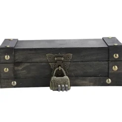 Vintage Opbevaringsboks Antik Stil Smykker Ornamenter Organizer Retro Skattekiste (6702ADH Grå Foldelås)