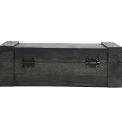 Vintage Opbevaringsboks Antik Stil Smykker Ornamenter Organizer Retro Skattekiste (6702ADH Grå Foldelås)