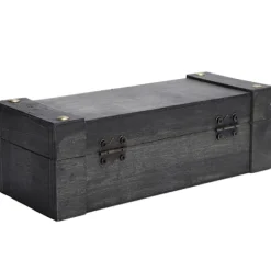 Vintage Opbevaringsboks Antik Stil Smykker Ornamenter Organizer Retro Skattekiste (6702ADH Grå Foldelås)