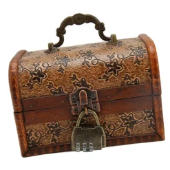 Vintage Træ Opbevaringsboks Retro Utsøgt Smykke Opbevaringsboks til Hjemmedekoration Rekvisitter 6300G 01GK10