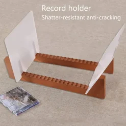 Vinylplade Opbevaringsholder - Akrylender Vis dine LP'er i denne moderne bærbare reol