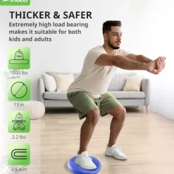 Vippepude med pumpe - Vippesæde til sensitive børn (blå farver), Balancepude (ekstra tyk)