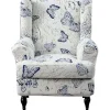 Wingstol Betræk Stretch Spandex Wingback Stolbetræk