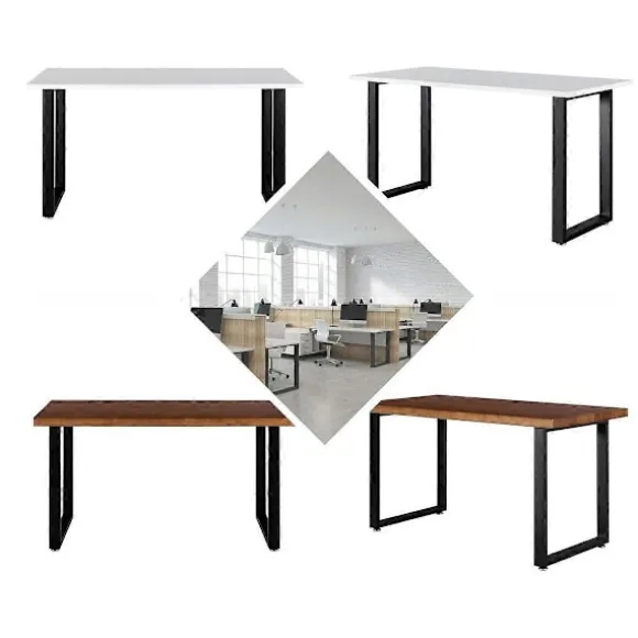 2X bordstel, bordben, bordben, bordben, bordløbere, bænk, sofabord, loft 43X41cm-WELLNGS