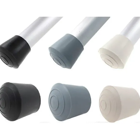 16x Gummi Fødder Møbelben Beskyttelseshætter - Mange Størrelser & Farver Tilgængelige - Perfekt til Borde & Stole 25 mm Sort! Black 25 mm