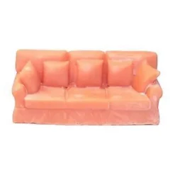 5x Simuleret 1:64 Umalet Nordisk Sofa Dioramaer Skrivebordsdekoration Samlinger