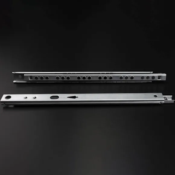 X Skuffeskinner - Skuffeskinne - 17mm X 246mm - Skuffeskinne - Glidebane - Galvaniseret Stål Delvis Udtræksskinner (1 Par)