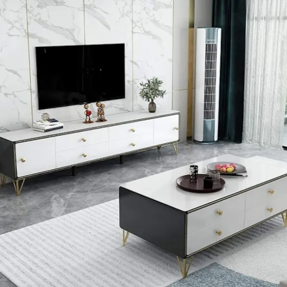 4x Trekantede Metalbordben 15cm Moderne Stil Møbelben f