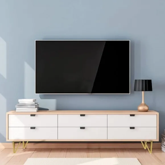 4x Trekantede Metalbordben 15cm Moderne Stil Møbelben f