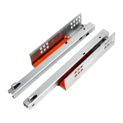 2x Undermonterede Skuffeskinner med Soft Close, Kraftigt Metal til Badeværelsesskabe Length 25cm