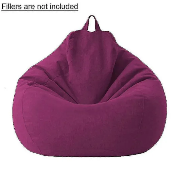 100x120cm Tilbehør Uden Fyld Vaskbart Gaming Solid Sækkestol Sofabetræk Purple 1