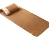 80x195cm-Sommer Sovemåtte, Rattan Måtte Seng, Sommer Kølende Soveunderlag, Foldbar Rattan Madras, Kølepude,