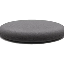 XJ-Tyk rund siddepude, aftagelig havepude, siddepude til indendørs og udendørs brug med memory foam, vaskbar, 35 cm antracit, B_yux