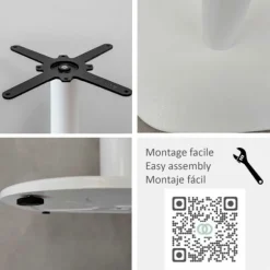 XL hvid Rom model understel til borde op til Ø 130 cm Vit